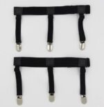 Men's Shirt Stays for Shirt Tucking, Shirt Garters, shirt holder Black suspenders-SH-1001 - Image 2