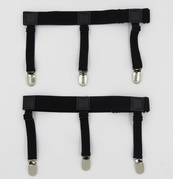 Men's Shirt Stays for Shirt Tucking, Shirt Garters, shirt holder Black suspenders-SH-1001 2 Men's Shirt Stays for Shirt Tucking, Shirt Garters, shirt holder Black suspenders-SH-1001