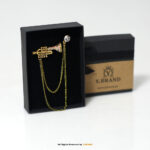 SILVER TRUMPET BROOCH B-009