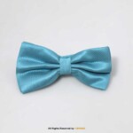 AQUA BLUE SELF PATTERN BOW TIE BT-1003