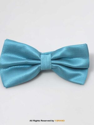 AQUA BLUE SELF PATTERN BOW TIE BT-1003