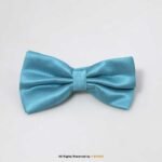 AQUA BLUE SELF PATTERN BOW TIE BT-1003 - Image 2