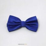 NAVY BLUE SELF PATTERN BOW TIE BT-1004