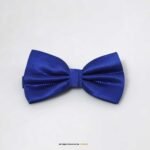 NAVY BLUE SELF PATTERN BOW TIE BT-1004 - Image 2