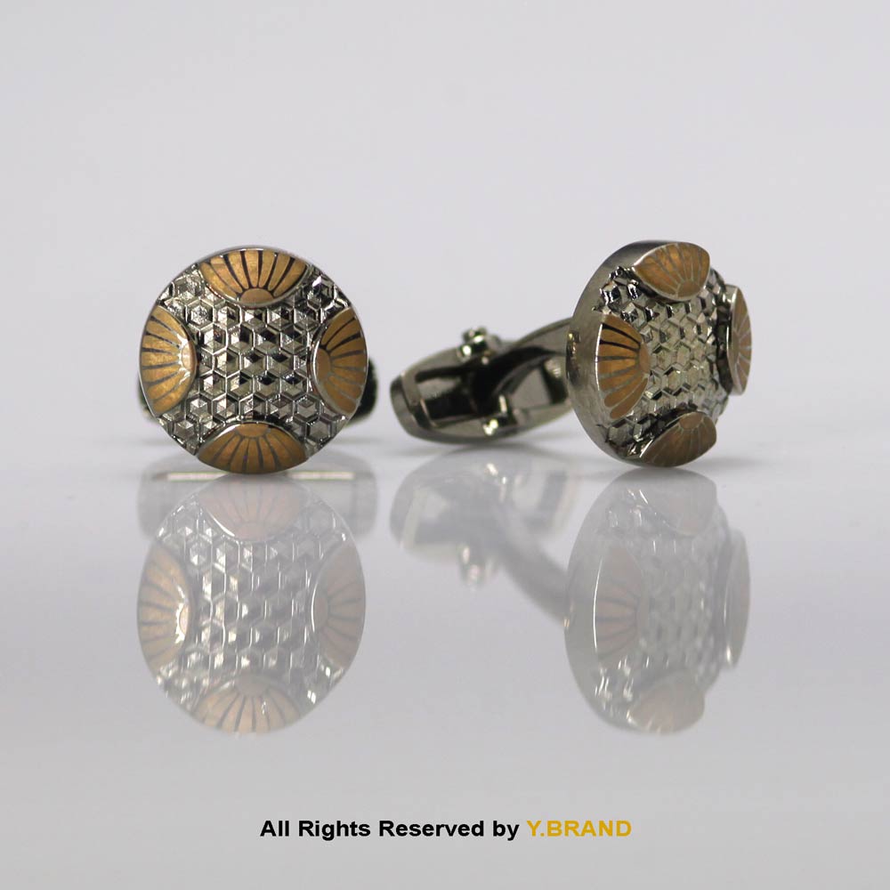 CL-0029a ROUND SHAPE CUFFLINKS WITH UMBRELLA-STYLE DESIGN-CL-1029 - Image 1