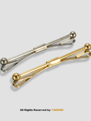 SILVER/GOLDEN COLLAR CLASP BAR CPB-1003