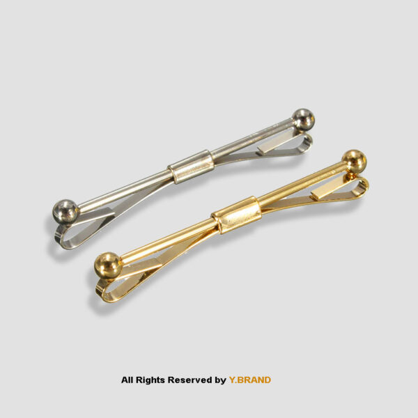 SILVER/GOLDEN COLLAR CLASP BAR CPB-1003