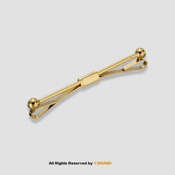 SILVER/GOLDEN COLLAR CLASP BAR CPB-1003