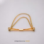 GOLD CLASP BAR WITH CHAIN CPB-1005