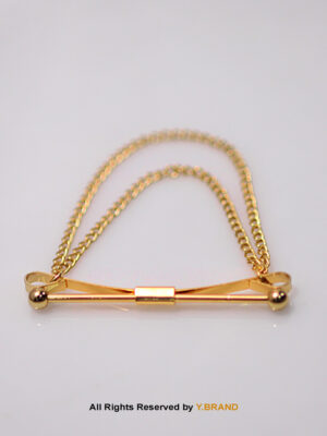 GOLD CLASP BAR WITH CHAIN CPB-1005