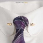 CRYSTAL GOLD COLLAR PIN BAR CPB-1007