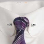 CRYSTAL GOLD COLLAR PIN BAR CPB-1007 - Image 2