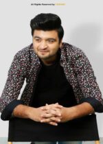 BLACK FLORAL PRINTED CASUAL SHIRT For Men-CS-1008