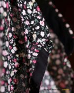 BLACK FLORAL PRINTED CASUAL SHIRT For Men-CS-1008 - Image 2