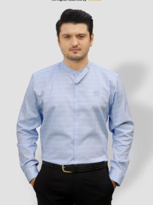 POLO SKY BLUE LINING CASUAL SHIRT