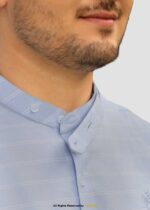 POLO SKY BLUE LINING CASUAL SHIRT - Image 3