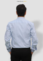 POLO SKY BLUE LINING CASUAL SHIRT - Image 2