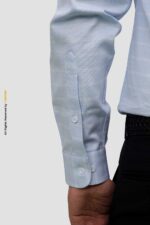 POLO SKY BLUE LINING CASUAL SHIRT - Image 5