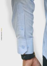 LIGHT BLUE IRISH LINEN SHIRT FOR MEN-CS-1016 - Image 3