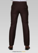 Maroon & Black Micro Check Dress Pant – DP-1013 | YBRAND - Image 2