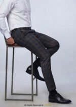 Dark Brown Glen Club Check Trousers – DP-1015 | YBRAND