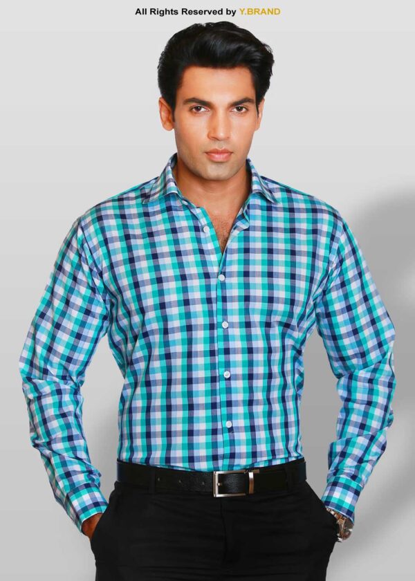 SHEPHERD CHECK BUSINESS SHIRT-FS-1003 1 SHEPHERD CHECK BUSINESS SHIRT-FS-1003