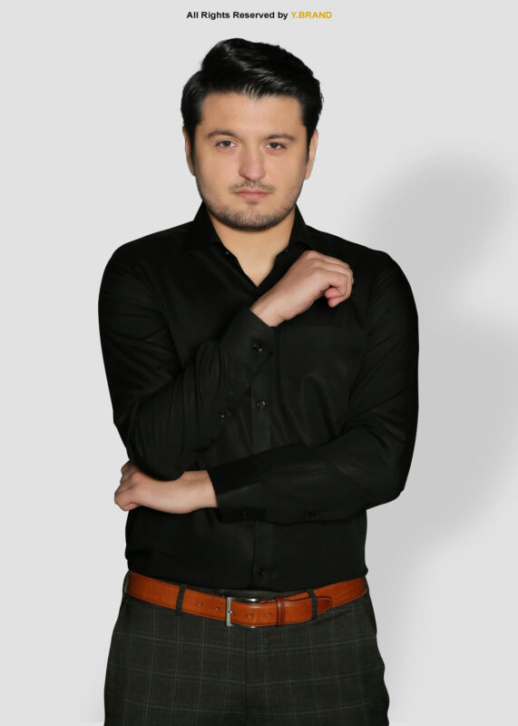 BLACK SOFT EGYPTIAN CLASSIC DRESS SHIRT