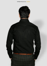 BLACK SOFT EGYPTIAN CLASSIC DRESS SHIRT-FS-1018 - Image 2