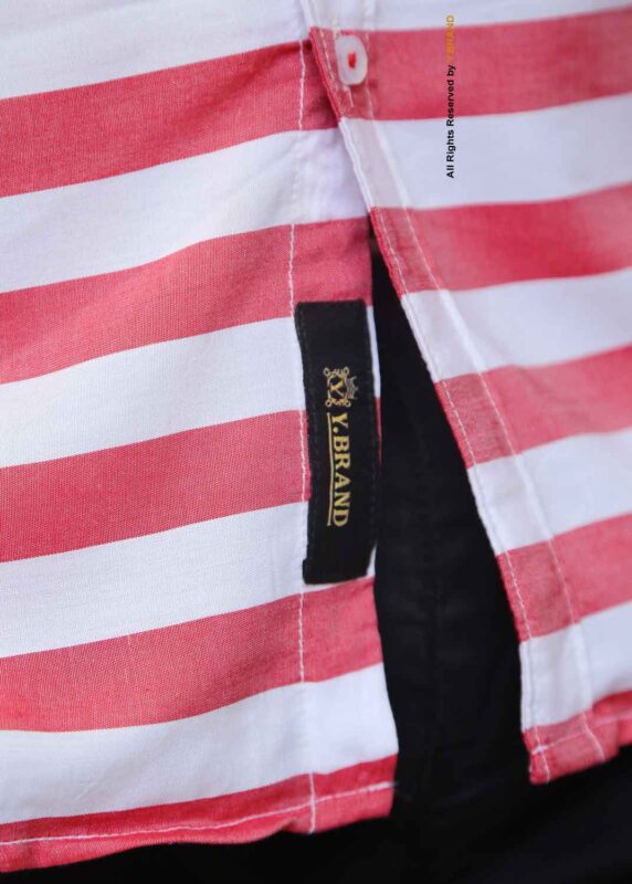 RED WHITE LINEN LINING SHIRT FOR MEN-FS-1024 9 FS 1024a