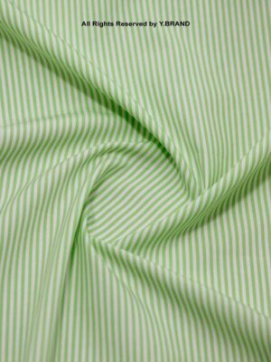 GREEN AND WHITE STRIPES COTTON YCS-1001