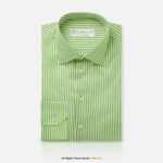 GREEN AND WHITE STRIPES COTTON YCS-1001 - Image 2