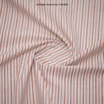 BROWN BLACK STRIPED COTTON