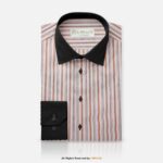 BROWN BLACK STRIPED COTTON YCS-1003 - Image 4