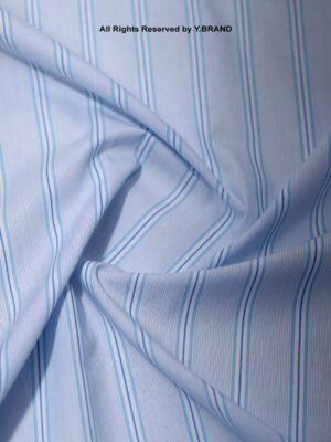 BLUE AND WHITE STRIPED COTTON YCS-1004