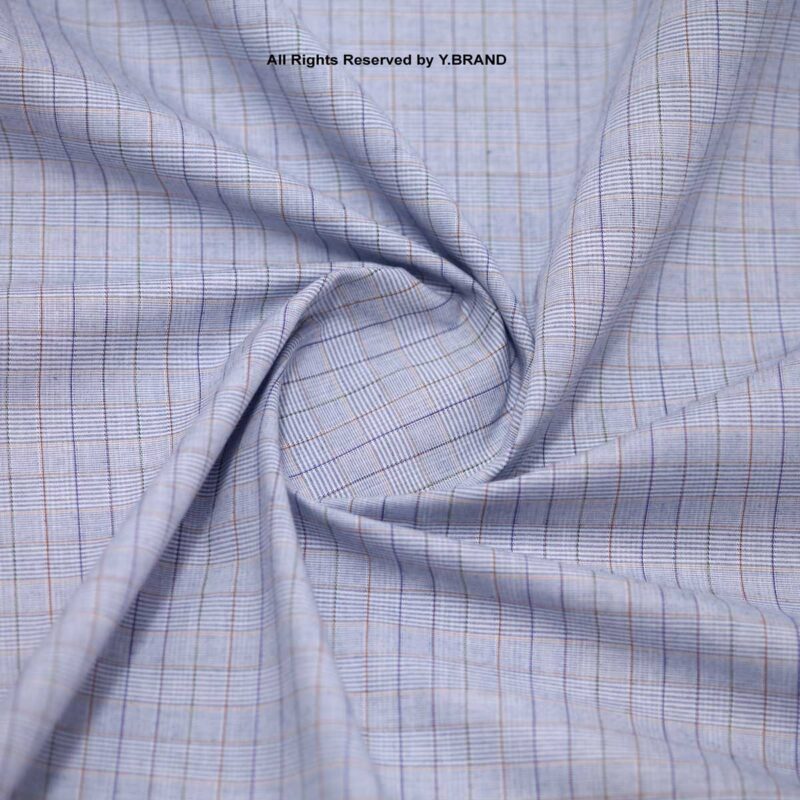 BLUE MULTI COLOR CHECK COTTON