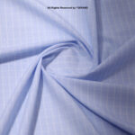 SKY BLUE GRID CHECK COTTON