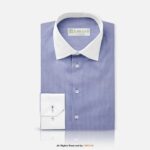 BLUE PINSTRIPE COTTON YCS-1014 - Image 2