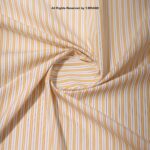 ITALIAN MUSTARD & BLACK STRIPED COTTON
