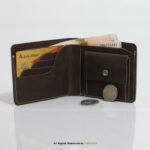 Buffalo Leather Wallet with coin pocket-LW-028 - Image 5