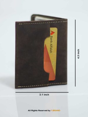 DARK BROWN LEATHER CARD HOLDER-CH-001