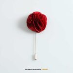 Satin Boutonniere Wedding Lapel Pin-LP-033 - Image 5