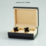 Luxury Gold Cufflinks with Big Zircon-CL-0063 - Image 6