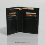 Vertical Bifold Leather Wallet with card holder-LW-027
