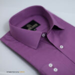 Purple classic formal shirt with a spread collar FS-1026