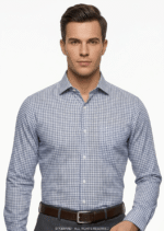 Royal classic three tone small check Dress shirt FS-1030