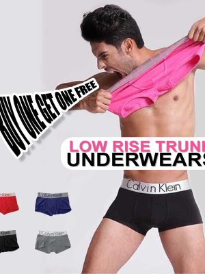 Stylish, Trendy, Pure cotton Boxer, Underwear, Low Rise Trunk for men-UW-001