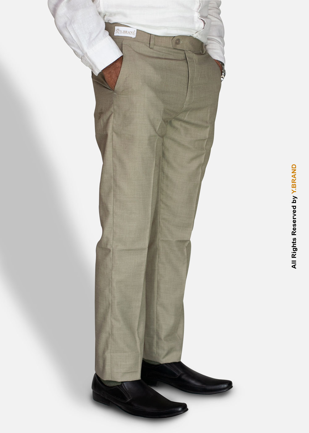 DP-1018 Beige Slim Fit Suiting Dress Trousers – DP-1018 | YBRAND