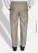 Beige Slim Fit Dress Trousers- DP-1018