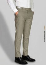 Beige Slim Fit Suiting Dress Trousers – DP-1018 | YBRAND - Image 2