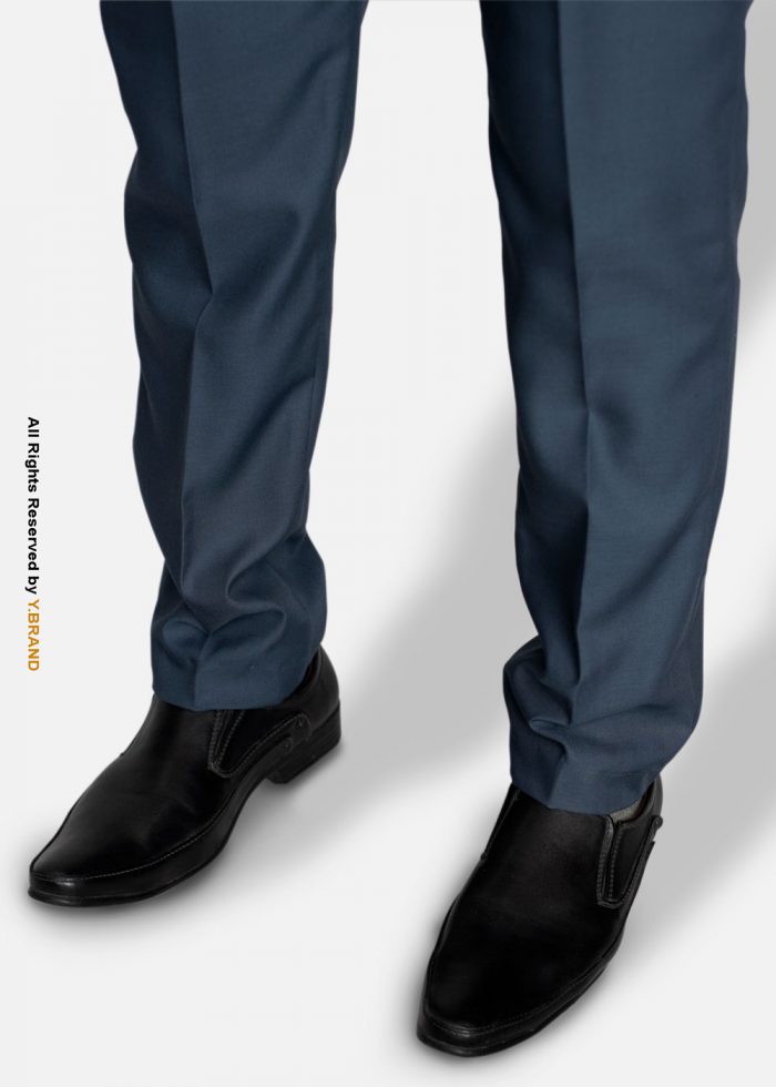 Shark Blue Slim Fit Dress Trousers -DP-1019 4 Shark Blue Slim Fit Dress Trousers -DP-1019